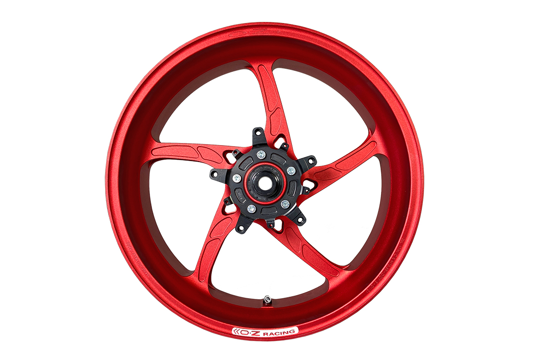 OZ Piega Kit de conversion llantas 17" forjadas en aluminio Yamaha Tenere 700, rojo mate, a partir de 2019
