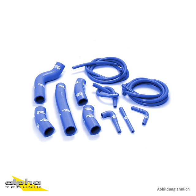 SAMCO SPORT Kit de mangueras de silicona completo azul para Kawasaki ZX900 a partir del año de modelo 1993-
