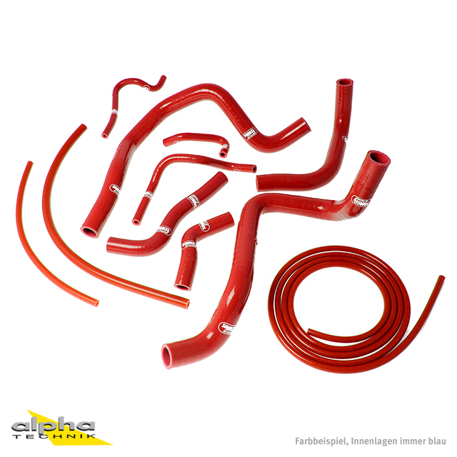 Kit de mangueras de silicona SAMCO SPORT rojo para Honda CBR400 año del modelo 1990-1994