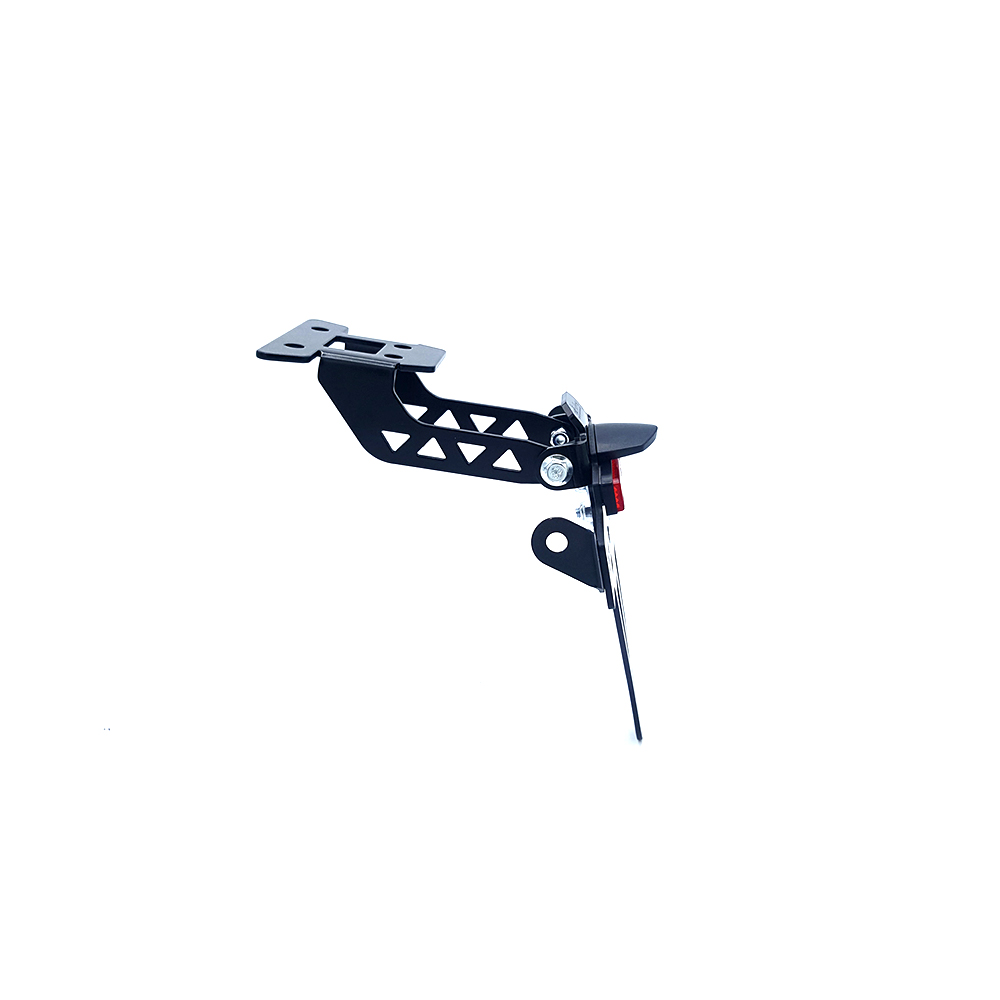 Soporte de matrícula alpha Technik para Kawasaki Ninja 400 / Z400, año de modelo 2018-