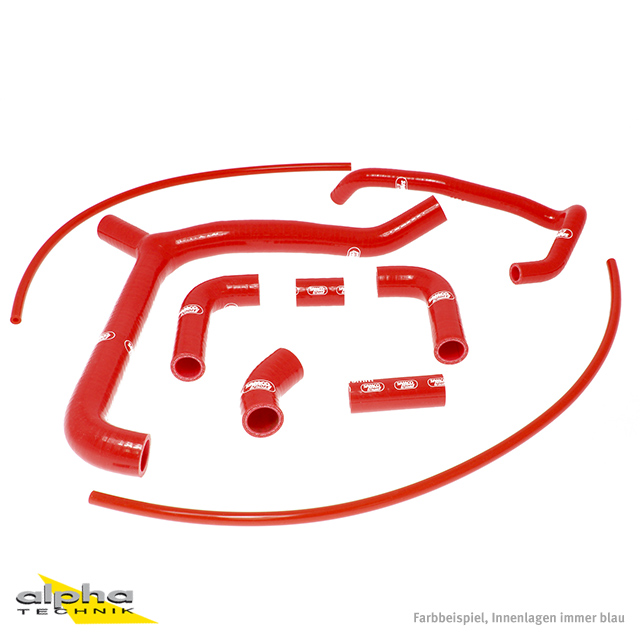 Kit de mangueras de silicona SAMCO SPORT rojo para Honda VTR1000SP1 VTR1000SP2 año del modelo 2000-2006