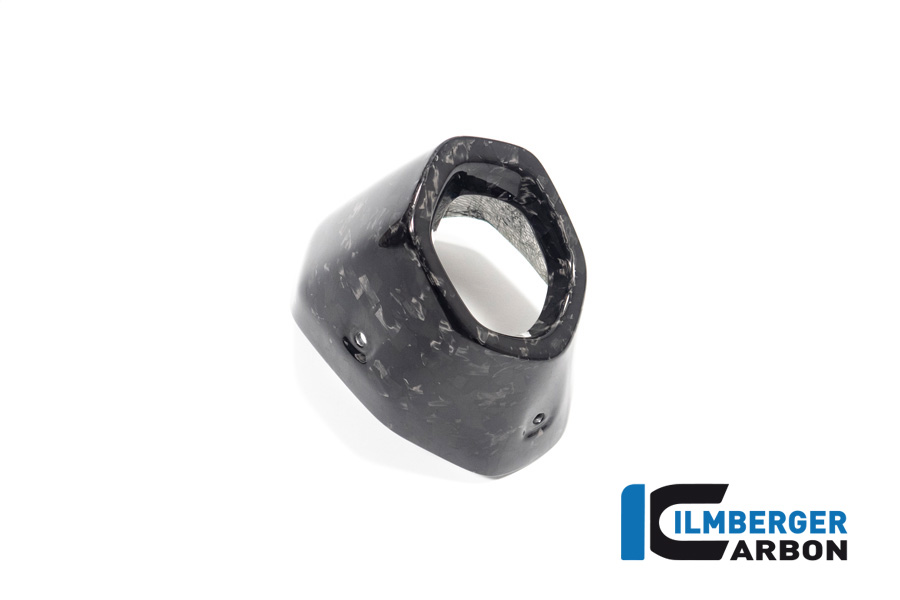 Protector térmico de escape Ilmberger Carbon trasero, Black Diamond Carbon, mate, BMW R1300GS 2023-