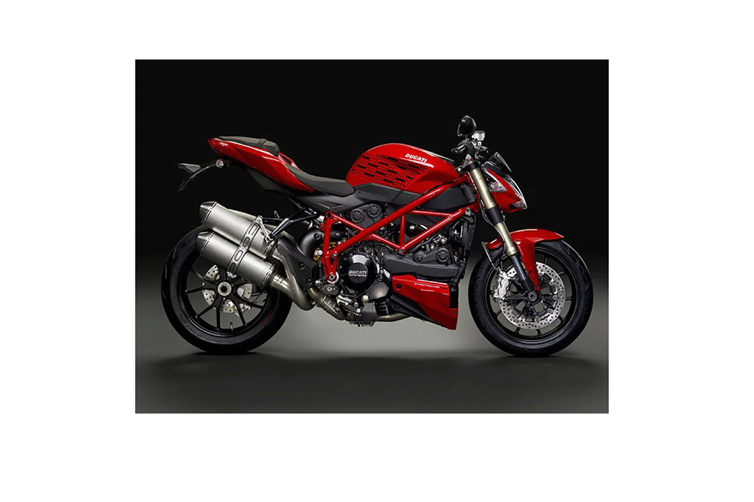 Stompgrip transparente, Super Volcano, para Ducati 848 (Evo, S), 1098 (R, S), 1198 (R, S, SP), Streetfighter 848, 1098 (S)