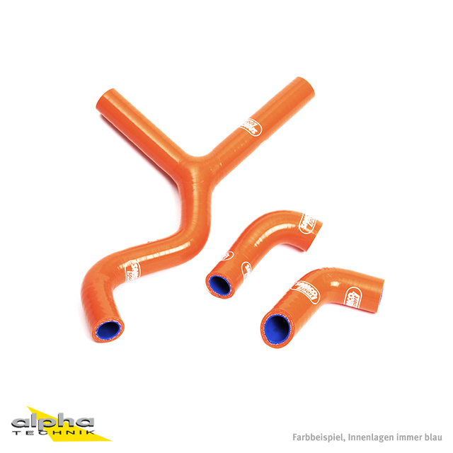 SAMCO SPORT Kit de mangueras de silicona naranja para KTM SMR450 SMR560 SX450 SX525 SXS540 año de modelo 2001-2008