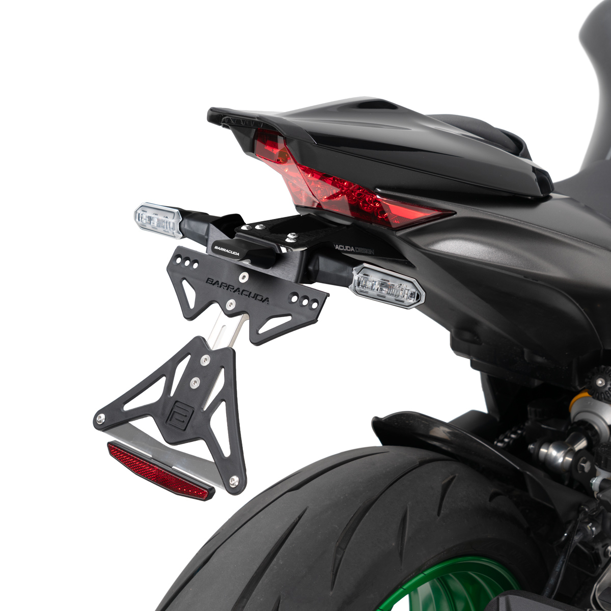 Barracuda Kennzeichenhalter für Kawasaki Z1100 2026- für Originalblinker
