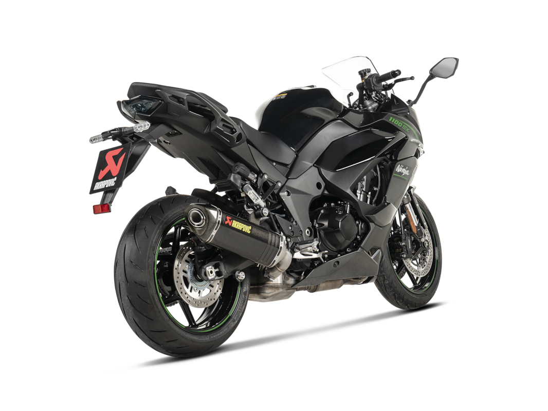 Escape Akrapovic Slip-On Line (Carbon) para Kawasaki Ninja 1000SX 2020-2024, Ninja 1100SX 2025