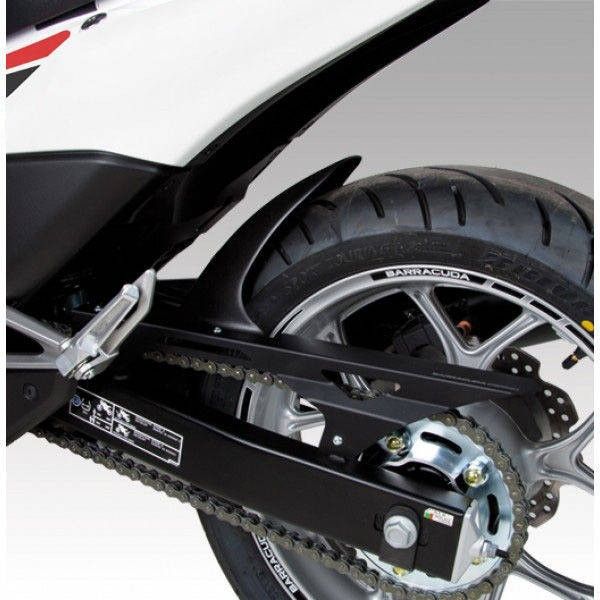 Guardabarros Barracuda negro para Honda NC700S NC750S NC700X NC750X Integra 700 Integra 750
