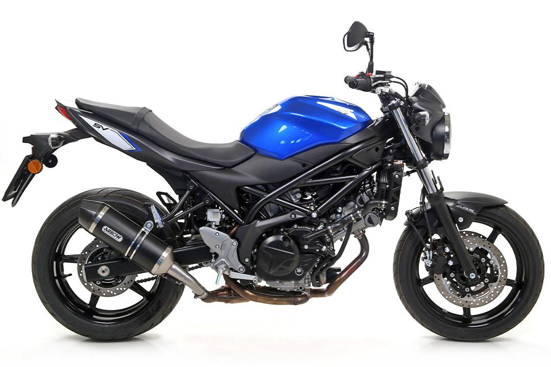 Escape ARROW RACE TECH para Suzuki SV650 2016- de aluminio, negro