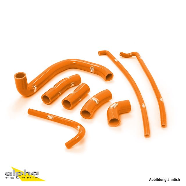 Kit de mangueras de silicona SAMCO SPORT naranja para Kawasaki ZX7R año del modelo 1996-2003
