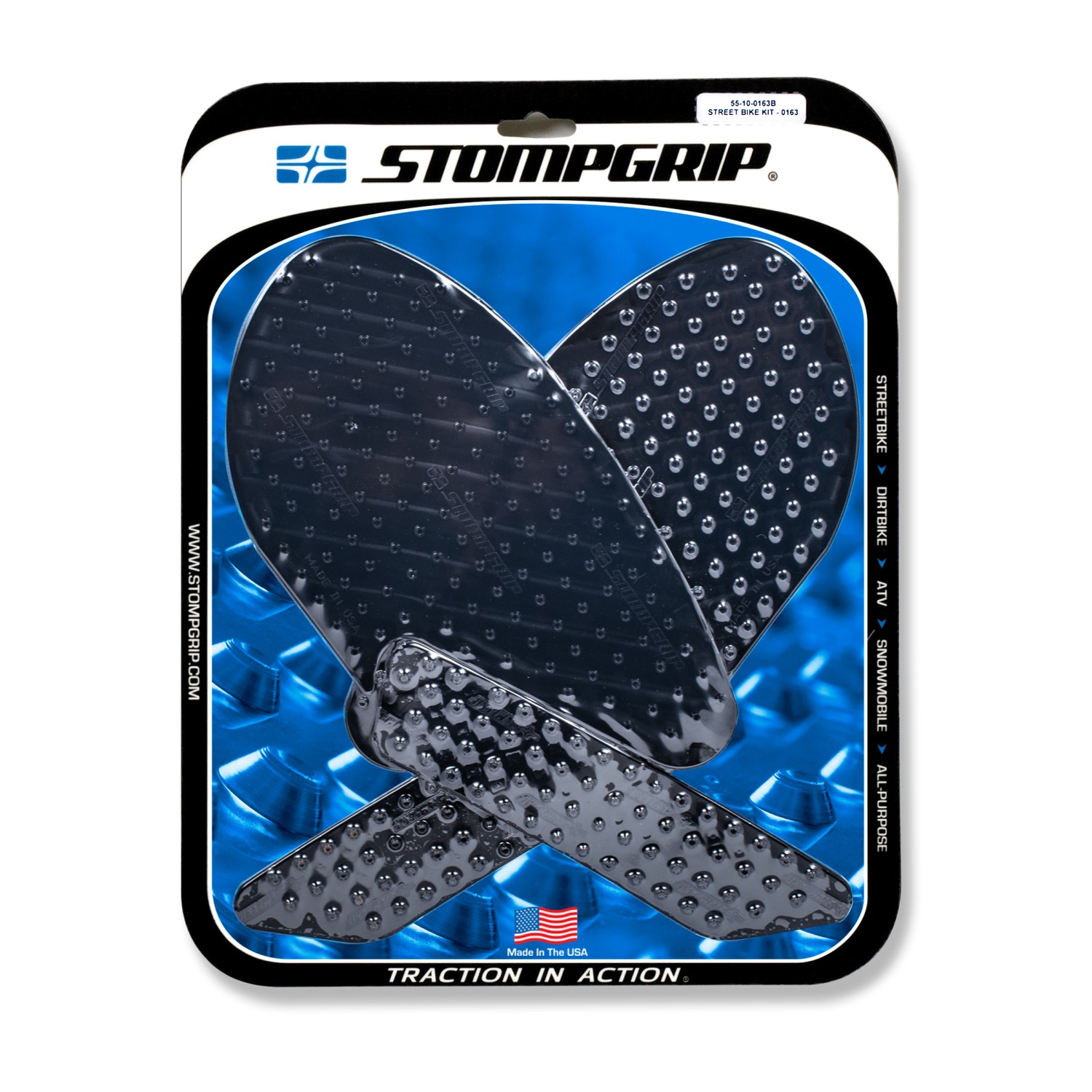 Stompgrip negro, Volcano, para Yamaha YZF-R3, 2019-2025