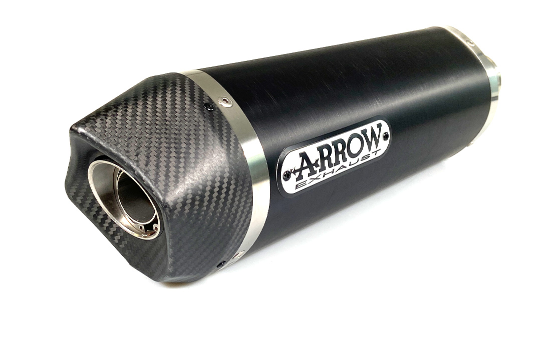 Silenciador ARROW RACE TECH para Aprilia RSV4 / V4R / RSV4RF / Tuono V4 de aluminio, negro