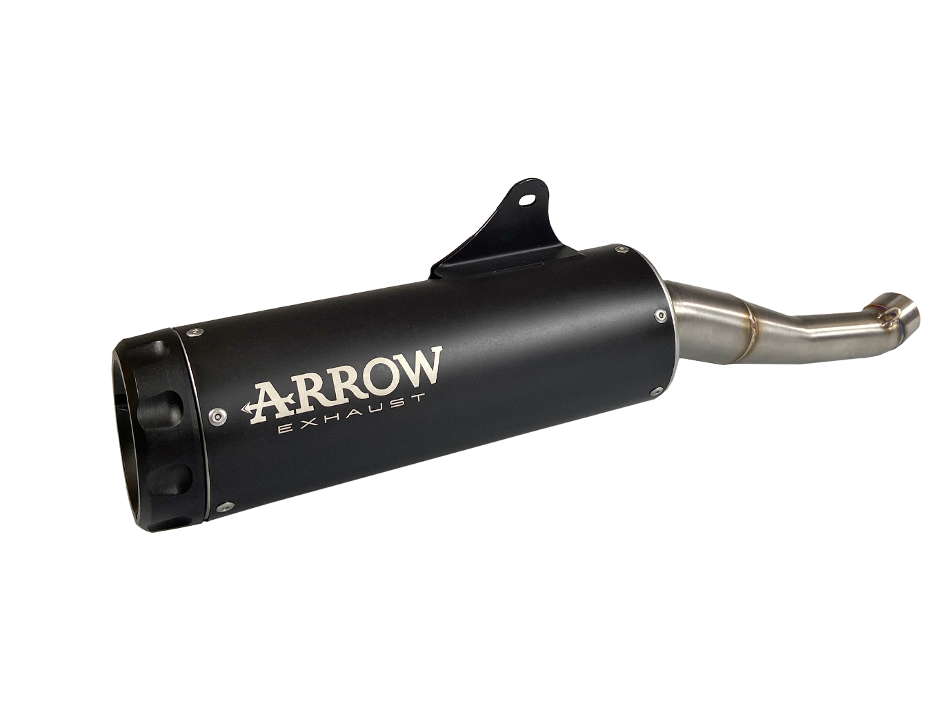 ARROW Escape REBEL DARK Slip-On con tapa final de aluminio para Yamaha XSR 125 año de modelo 2022-