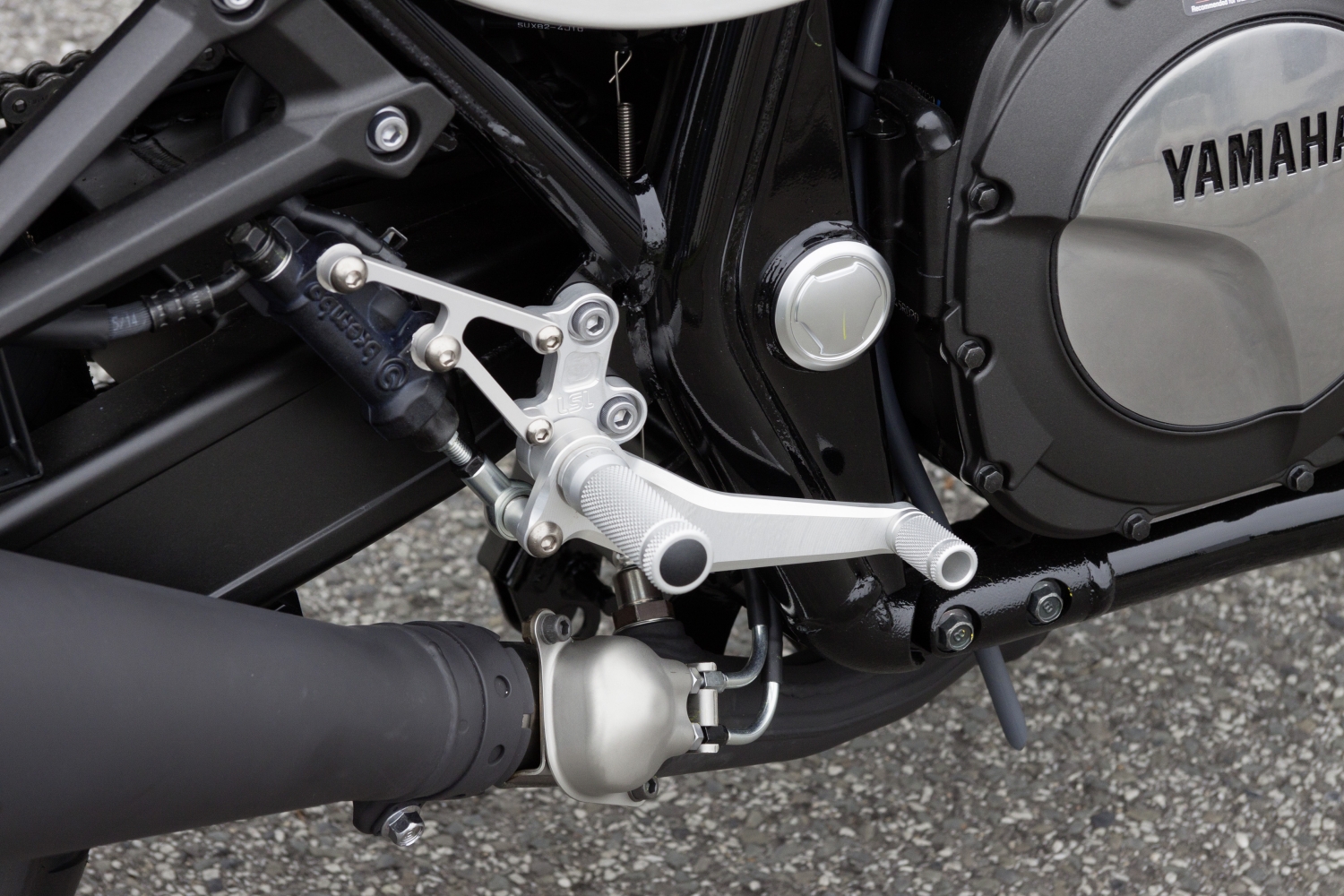 Juego de estriberas LSL para Yamaha XJR 1300, XJR1200, plata