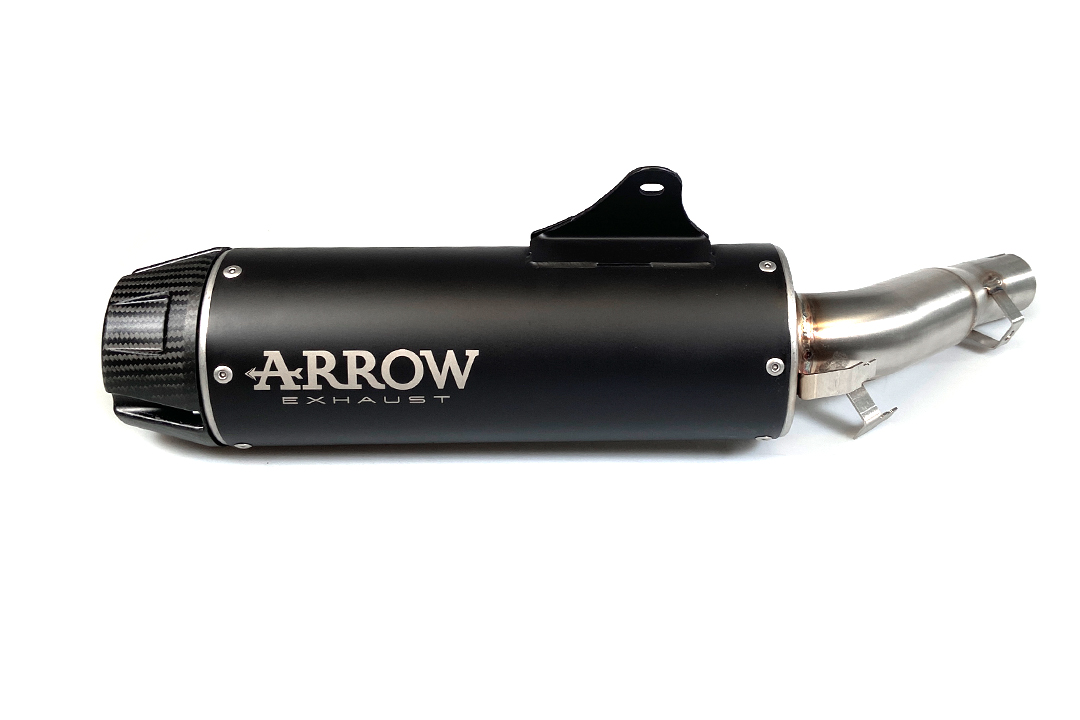 ARROW Escape REBEL DARK Slip-On con tapa de carbono para Honda CMX 1100 Rebel año de modelo 2021-