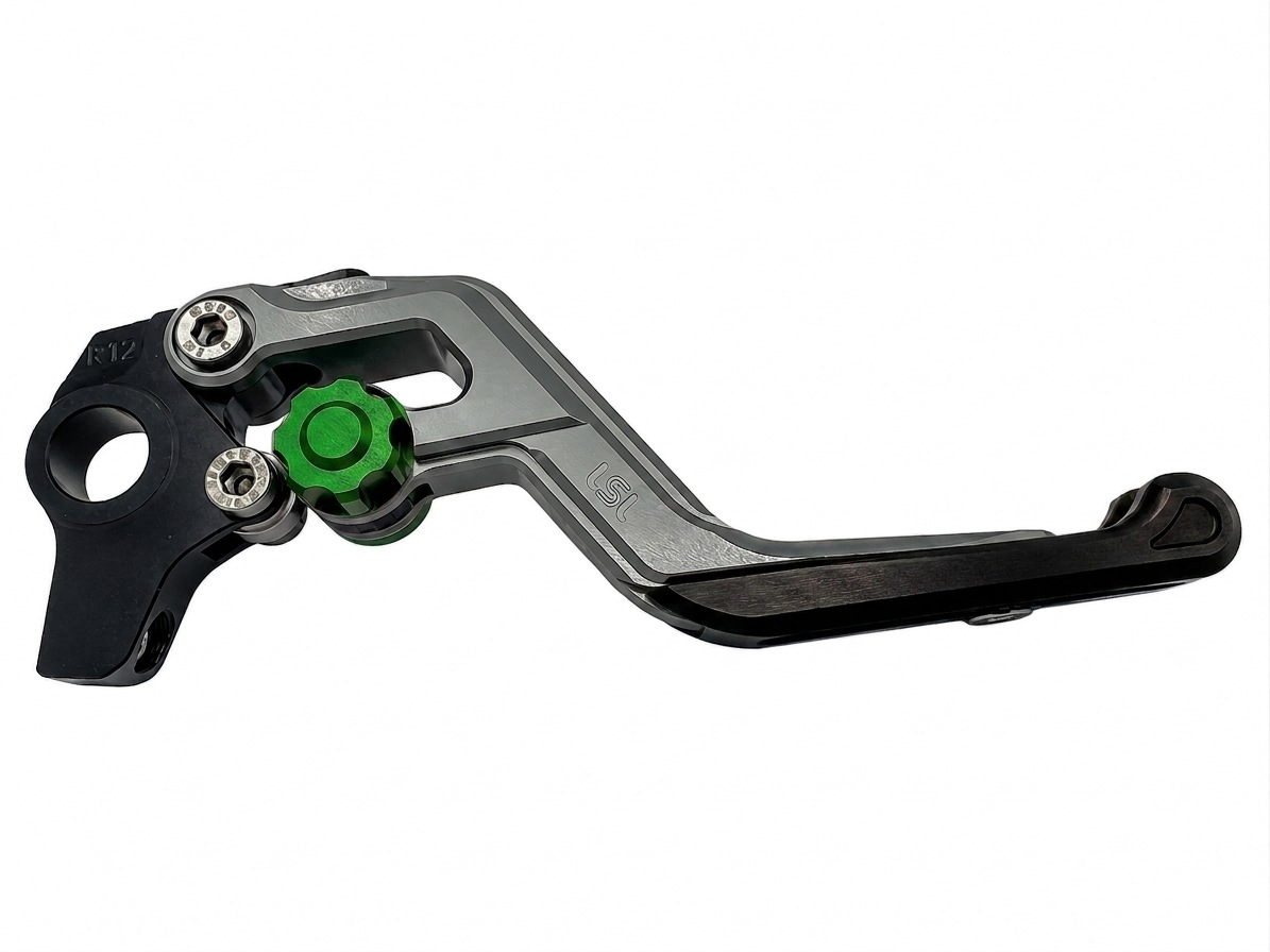 LSL ERGONIA Maneta de freno R70 Plata/Verde/Negro