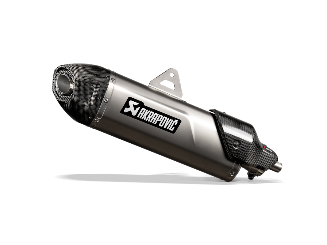 Akrapovic Slip-On Line (Titanium) sistema de escape para Triumph Tiger 1200 GT, Rally, 2022-2024