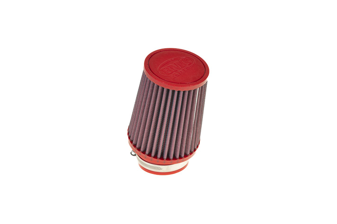 Filtro de aire deportivo universal cónico BMC 65 mm x 128 mm