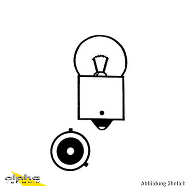 LÁMPARA 12V 10W BAU15s, bolabombillas amarilla