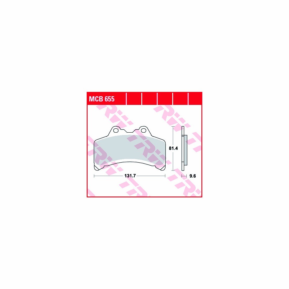 TRW Juego de pastillas del freno Allround MCB655 anterior, delanteroe
