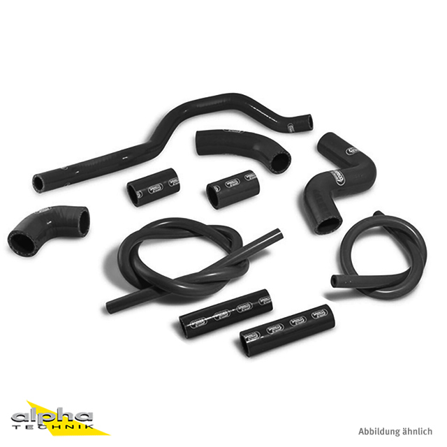 Kit de mangueras de silicona SAMCO SPORT negro para Aprilia RSV4 (R / RF / RR / Factory), 2009-2025