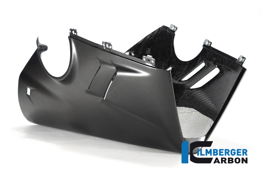 Carenado inferior de carbono Ilmberger para escape alto Racing, mate, Ducati Panigale V4, V4S 2022-
