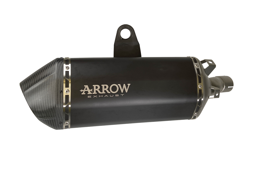 Escape ARROW DARK SONORA para Honda Africa Twin Adventure Sports 2019, titanio oscuro y tapa de carbono