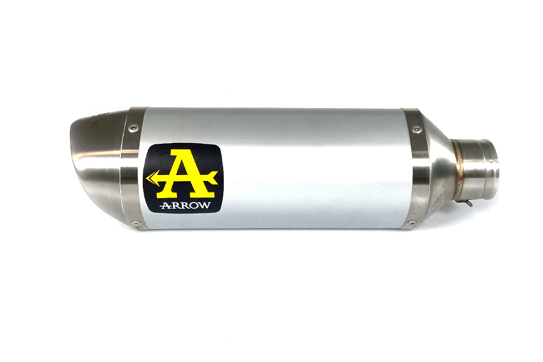 Escape ARROW THUNDER para Yamaha MT09 / Tracer 900 2013-, aluminio con tapa final de acero inoxidable (Solo con colector ARROW)