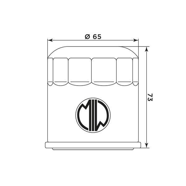 MIW filtro de aceite H1013 para varios modelos Honda / Kawasaki / Yamaha