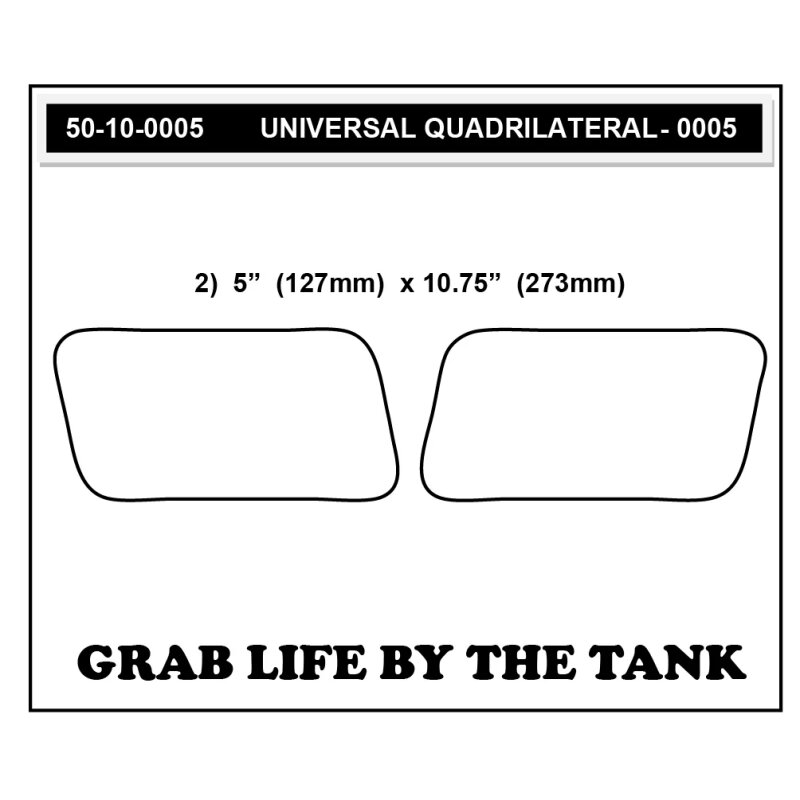Stompgrip Universal grande transparente, Super Volcano para Honda ST1300, 2002-2012, XRV750 African Twin, 2000-2003 y Yamaha XT1200Z Super Tenere (Worldcrosser), 2012-2015