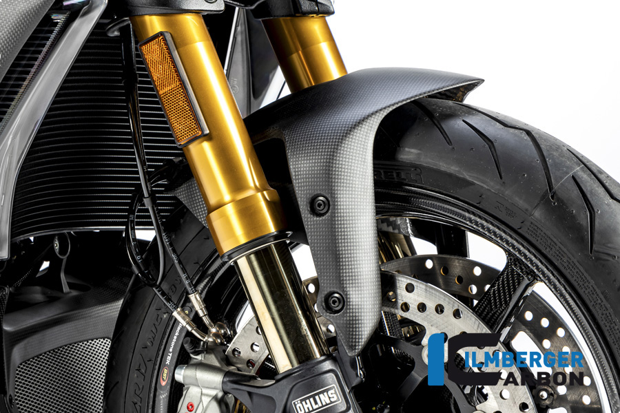 Guardabarros delantero de carbono Ilmberger anterior, delanteroe, mate, Ducati Diavel 1260, 2019-