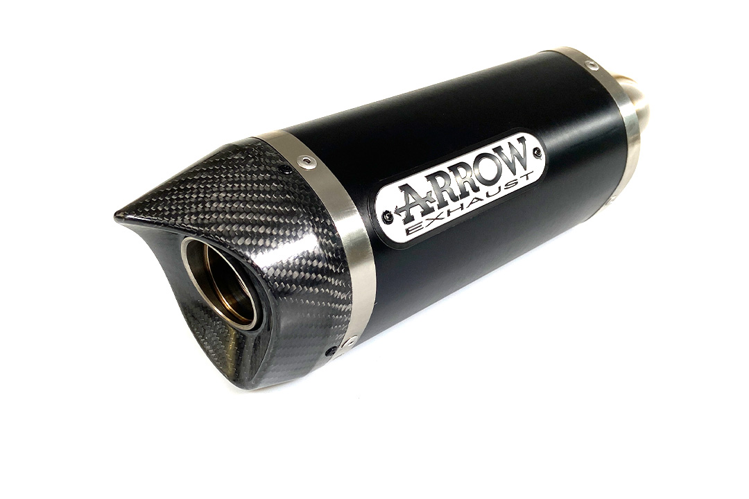 ARROW Escape DARK THUNDER para Yamaha MT-03 / YZF-R3 2015-, Aluminio negro
