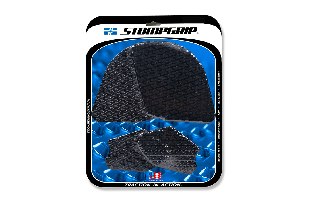 Almohadilla Stompgrip depósito de gasolina negra, Icon, kit depósito de gasolina para Streetbike para Panigale V4 (R, S, SP) y Streetfighter V4 (S, SP)