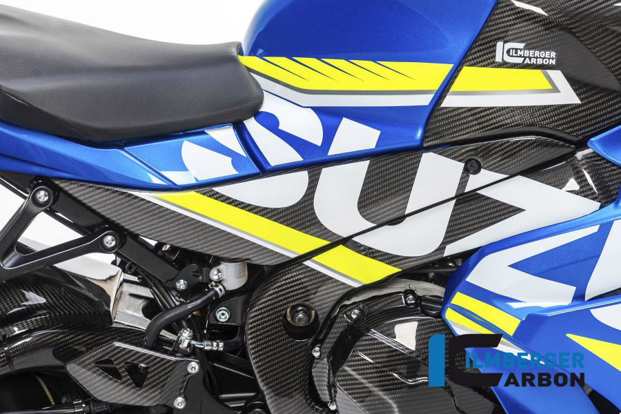 Ilmberger Carbono Cubierta Inferior depósito de gasolinaabdeckung lado derecho Suzuki GSX-R1000
