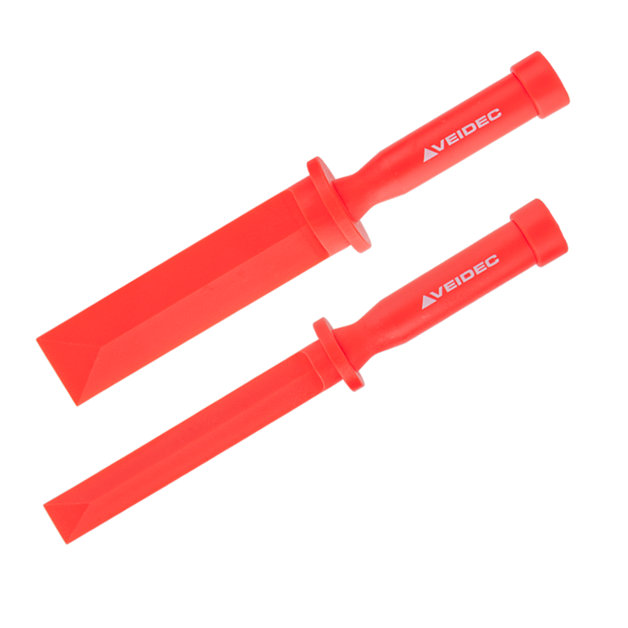 Kit de raspadores rojos Veidec, 2 piezas