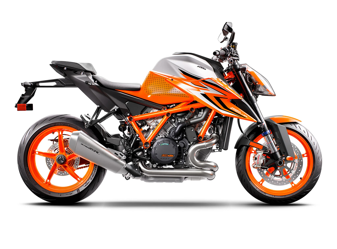 Almohadilla Stompgrip depósito de gasolina negra, Volcano, Kit depósito de gasolina Streetbike para KTM 1290 Super Duke R (EVO), 2020-2024