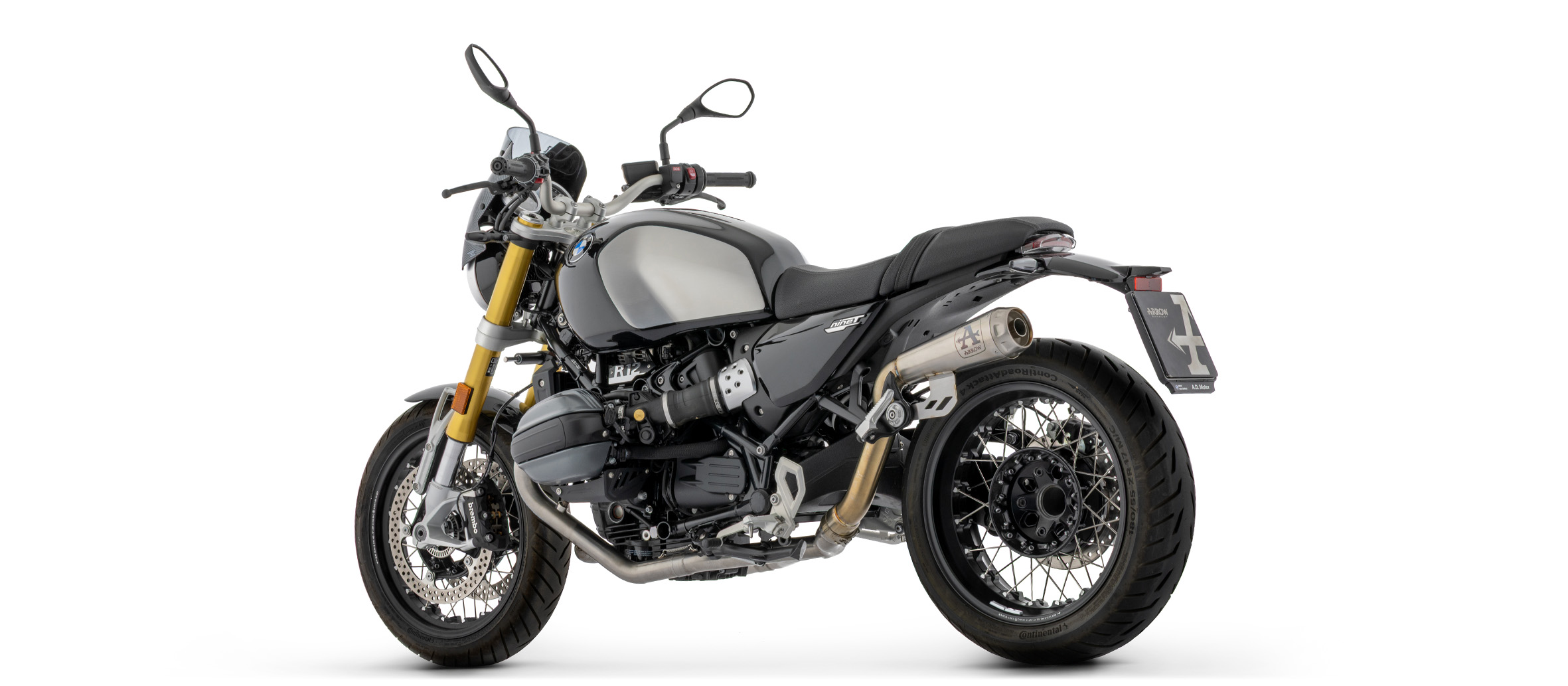 ARROW Escape PRO-RACE Titan para BMW R12 nineT, 2024-, Titan