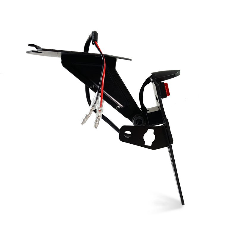 Soporte de Matrícula alpha Technik de Aluminio Fresado con Contorno para BMW S1000RR; TIPO 2R99; Año de Modelo 2019-