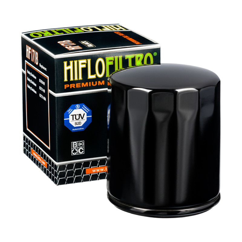 HIFLO filtro de aceite HF171B para varios modelos de Harley Davidson con kit de aro tórí