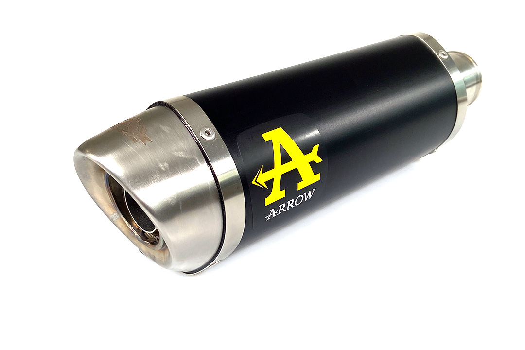 ARROW Escape DARK THUNDER Aluminio negro para Yamaha MT-07 Año del modelo 2021-