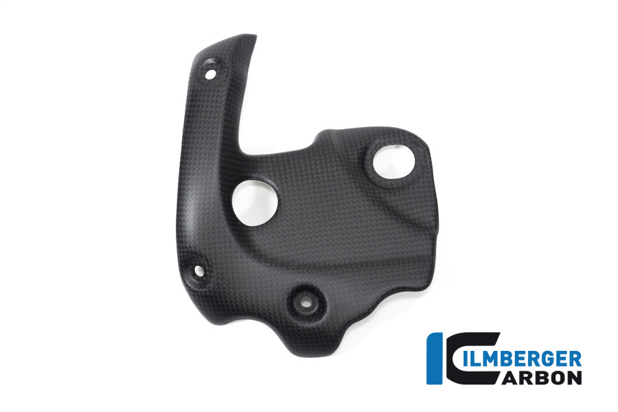 Protector térmico de escape de carbono Ilmberger en el colector, mate, Ducati Diavel 1260, 2019-
