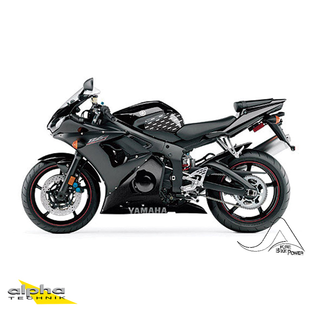 Stompgrip transparente, Volcano, para Yamaha YZF-R6, 2003-2005