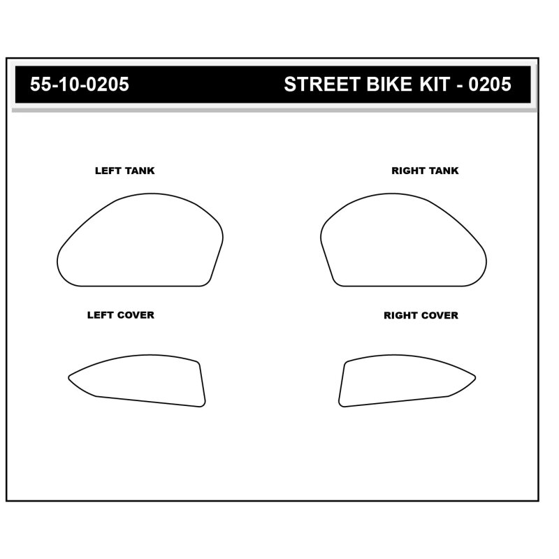 Stompgrip depósito de gasolina Pad transparente, Icon, Kit depósito de gasolina para Streetbike para Yamaha, MT03, 2020-2025