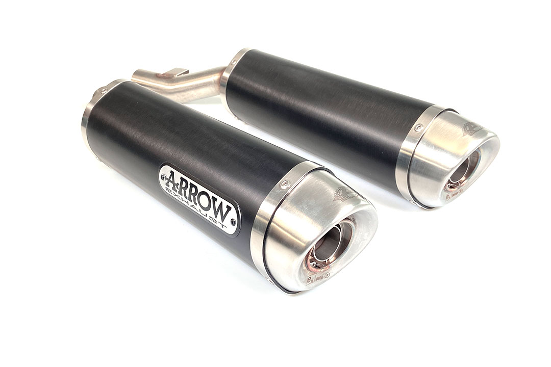 ARROW THUNDER para Kawasaki Z1000 2010-, Aluminio negro