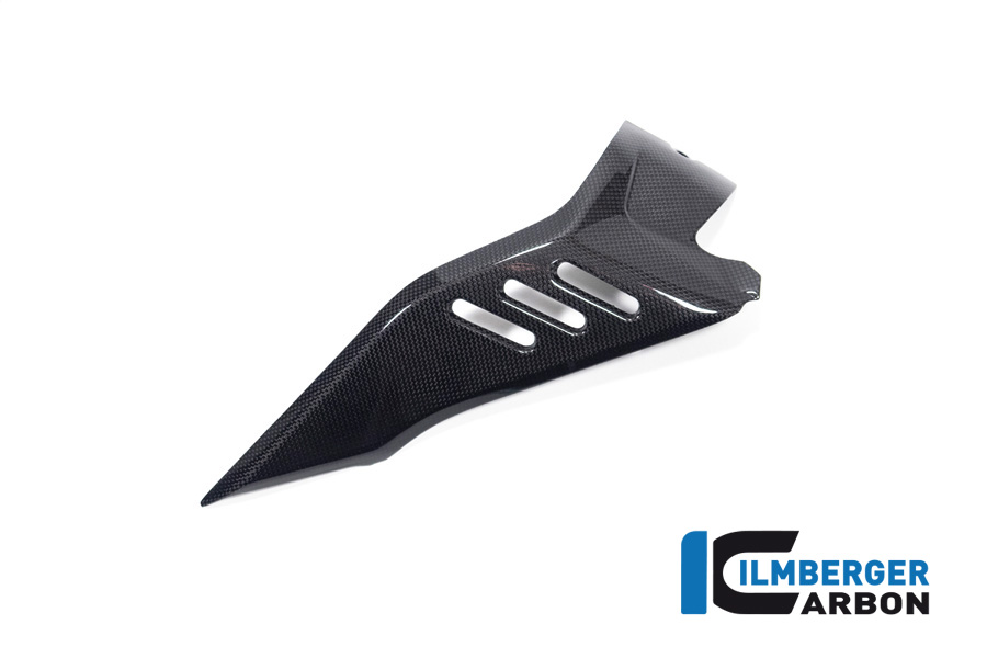 Ilmberger Carbon Canal de escape bajo el conducto de aire lado izquierdo brillante para Ducati Diavel V4 2023-, brillante