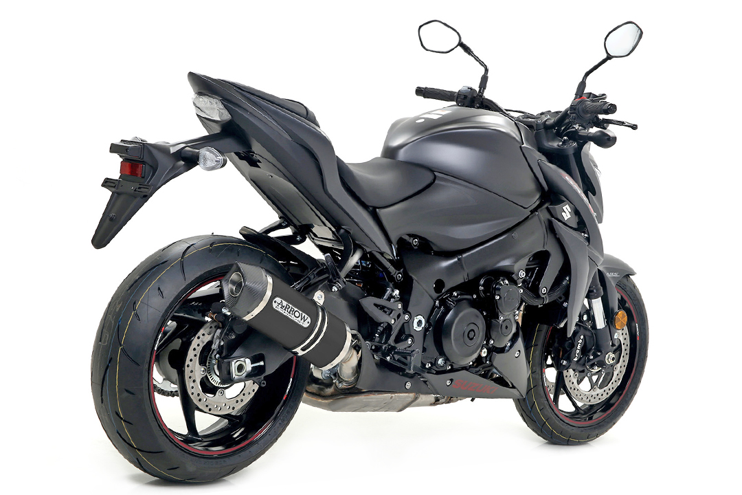 ARROW Escape RACE TECH para Suzuki GSX-S1000 / F 2015- de aluminio, negro