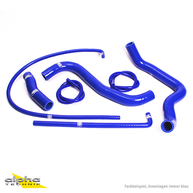 Kit de Mangueras de Silicona SAMCO SPORT azul para Suzuki GSXR1000 año de modelo 2007-2008