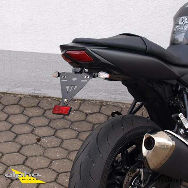 Soporte de matrícula alpha Technik Suzuki SV650, Tipo WCX0, WCX1, Año del modelo 2016-