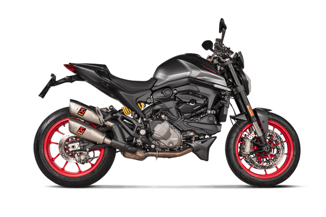 Escape Akrapovic Slip-On Line (Titanio) para Ducati Monster a partir del año modelo 2021-