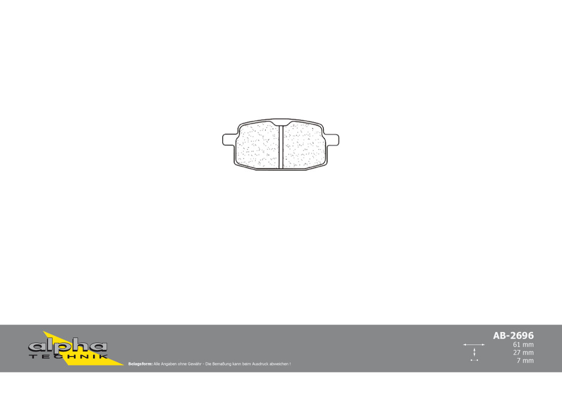 alpha Technik Pastillas de Freno de Carretera con ABE