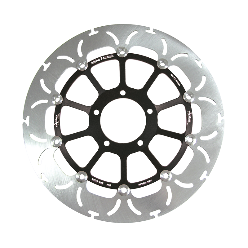 alpha Technik disco de freno Diseño Omega ABD33, anterior, delanteroe para Yamaha FZ1 / Fazer, VMax, YFZ-R1